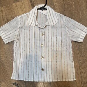 Girl Scouts official “ Brownie”Vintage button down size 7